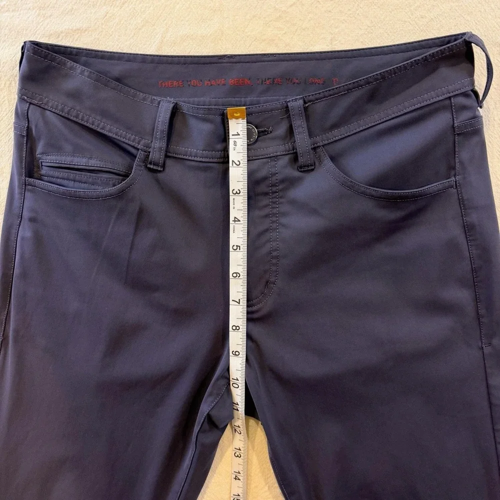 Rhone Commuter Pants Mens 38x30 Navy Flex Knit Performance 5 Pocket Stretch